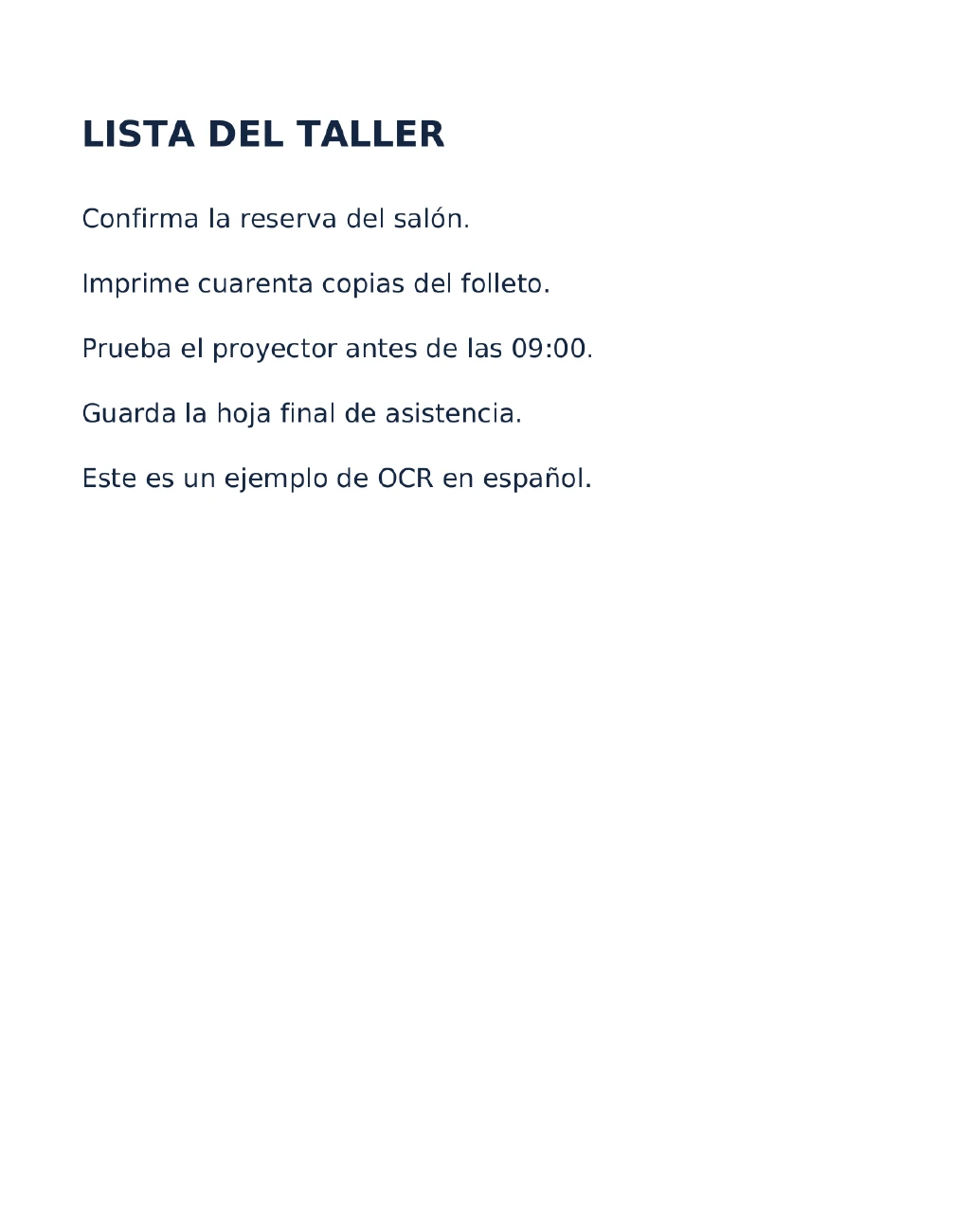 Lista original basada en una imagen antes de aplicar OCR, sin capa de texto seleccionable.