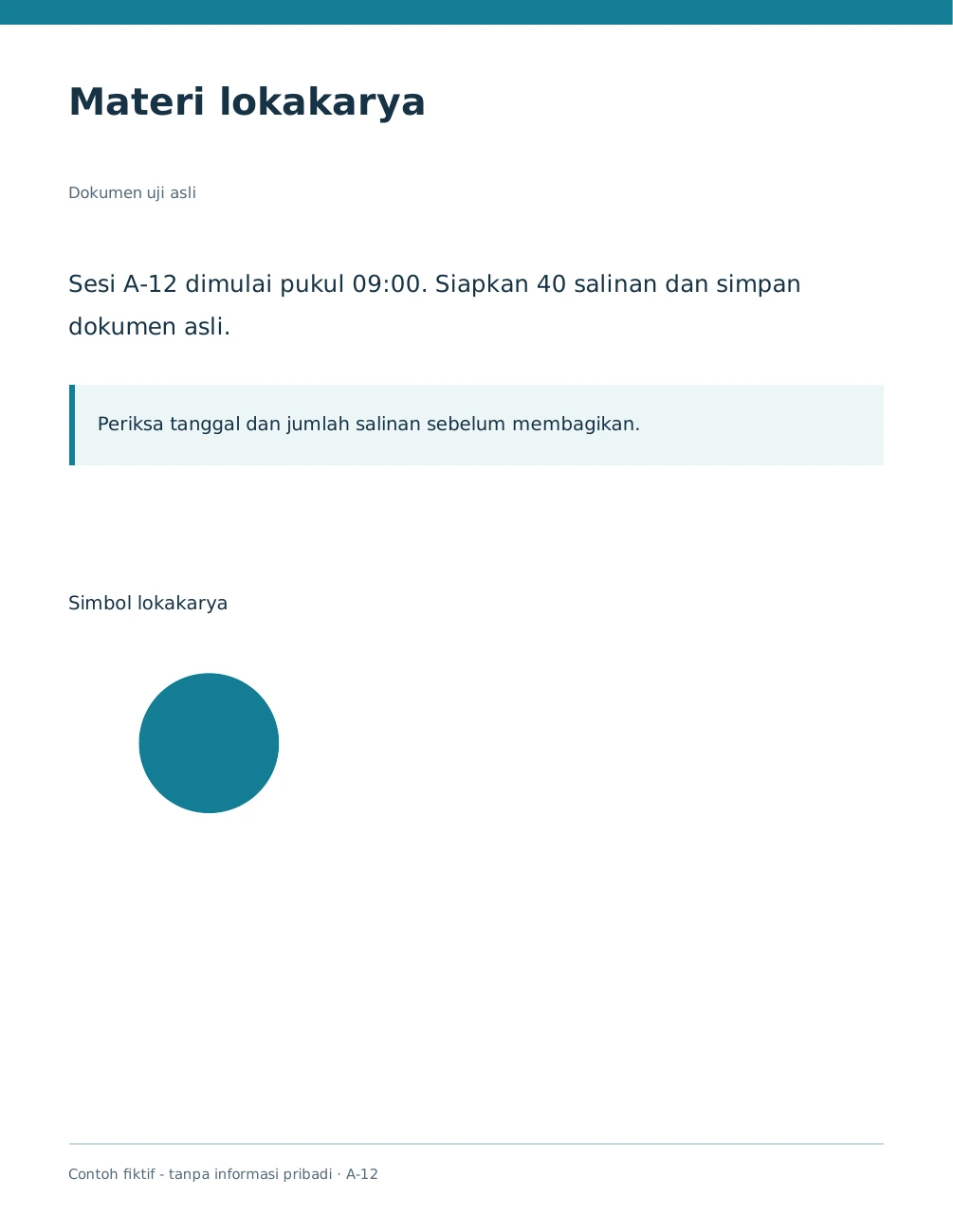 Halaman PDF yang benar-benar ditulis ulang, tampak identik dengan halaman asli.